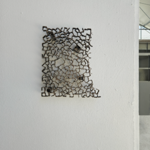 steel wall sculpture relief welded steel remnants